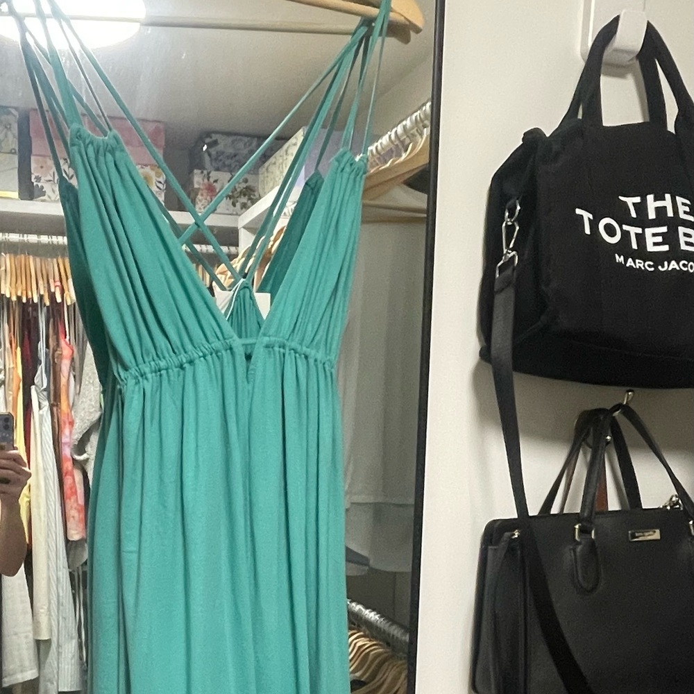 Zara Teal Maxi Dress